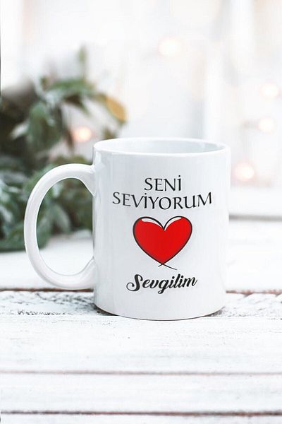 Yaprak Hediyelik Valentine's Day I Love You Darling Designed Mug