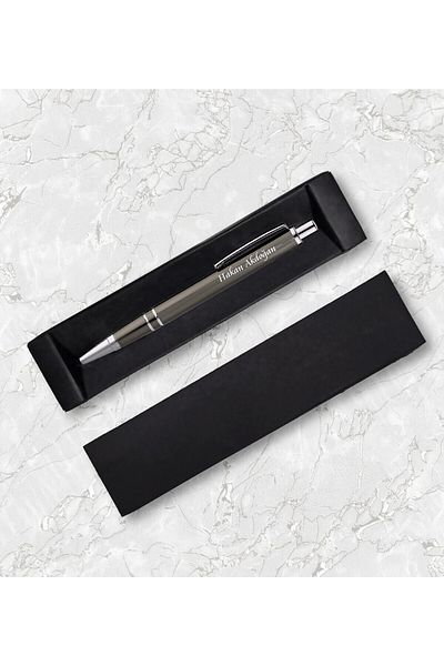Yaprak Hediyelik Metal Pen with Cardboard Box