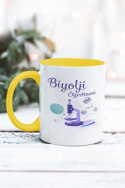 Yaprak Hediyelik كوب بتصميم معلم الأحياء