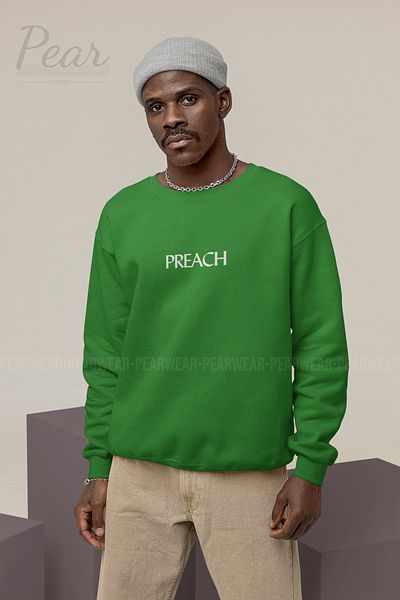Pear Wear Preach printed ανδρικό φούτερ oversize
