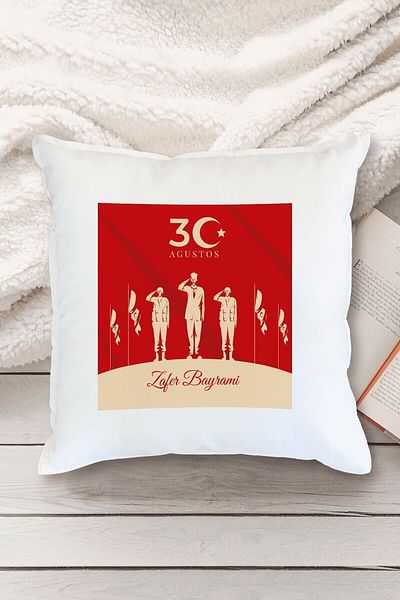 Yaprak Hediyelik 30 August Victory Day Designed Pillow