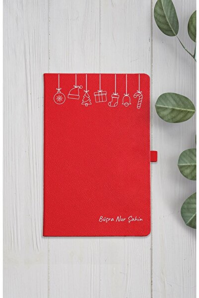 Yaprak Hediyelik Kişiye Özel Yılbaşı Tasarımlı Ajanda