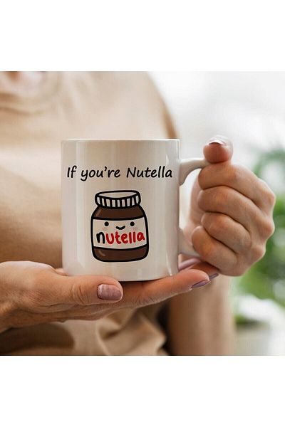 Yaprak Hediyelik If You're Nutella Written Mug