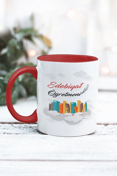 Yaprak Hediyelik كوب بتصميم معلم الأدب