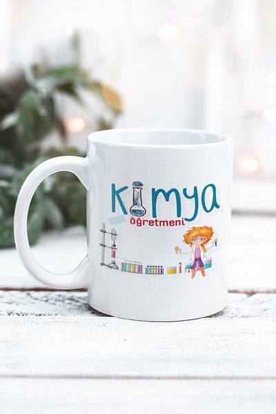 Yaprak Hediyelik كوب بتصميم معلم الكيمياء