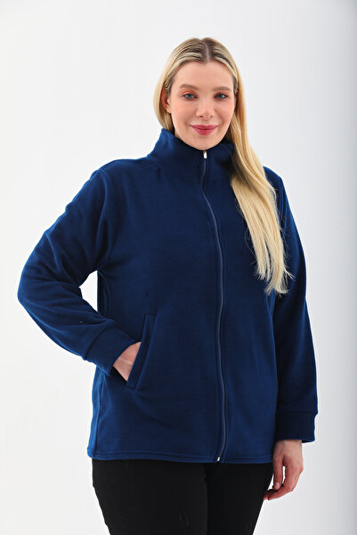 Kardelen Butik Ümraniye Indigo Mavi Polar Hırka Unisex