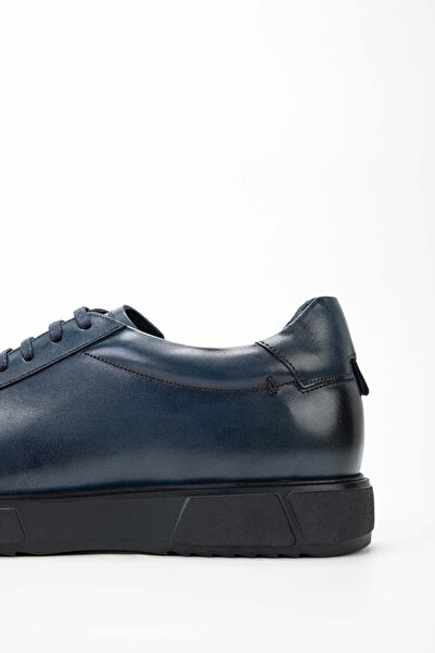 Tamer Tanca Erkek Hakiki Deri Lacivert Casual Ayakkabı