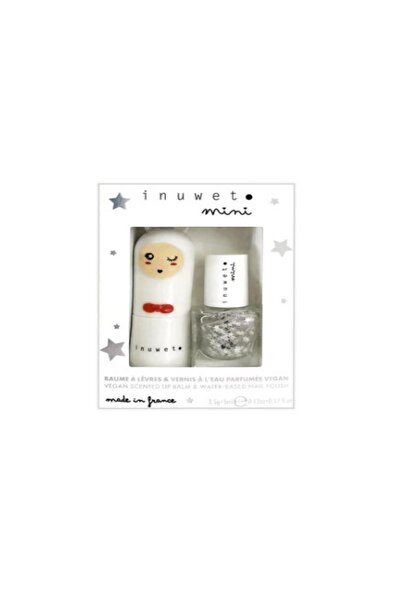 Inuwet DUO WHITE LIPBALM B07+NAILPOLISH - OJE VE LİP BALM SETİ