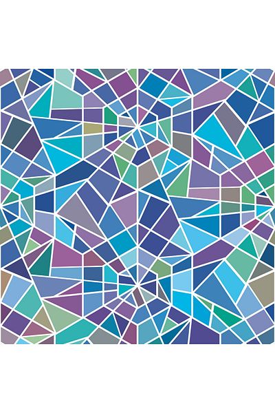 Dekoros Colorful Geometric Pattern Adhesive Foil, Kitchen Cabinet, Countertop and Furniture Covering Paper 1001