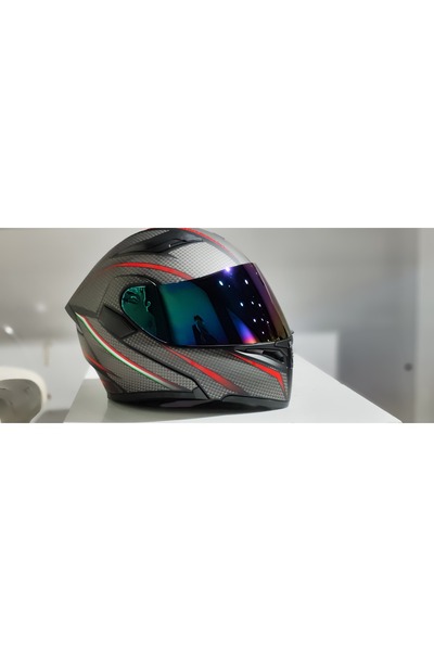 JK20 JK902 GÜNEŞ VİZÖRLÜ ÇENE PEDLİ ÇENE AÇILIR KARBON DESEN KASK(AYNALI CAMLI)