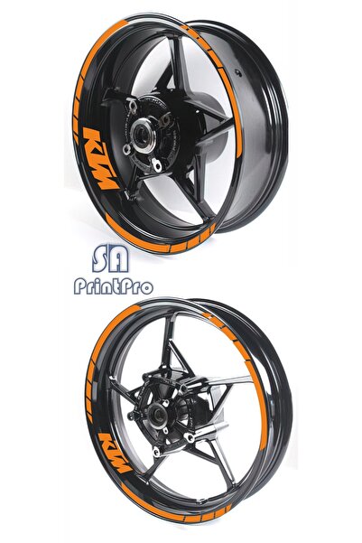 SA Printpro Ktm Duke Rc Jant Şeridi Etiket Sticker, Ktm Jant Serıt