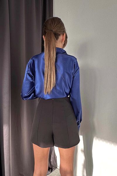 Eka Women's Oversize Satin Shirt 0999-0002