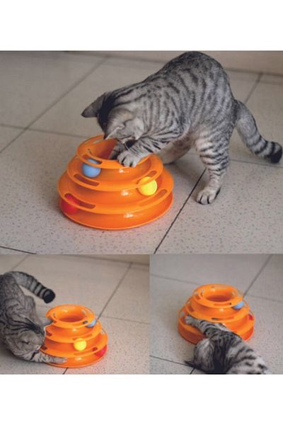 PatiCarni Pati_carni 3-Storey Cat Toy Set Tower Of Tracks 3