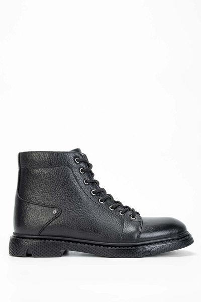 Tamer Tanca Men's Genuine Leather Black Casual Boots