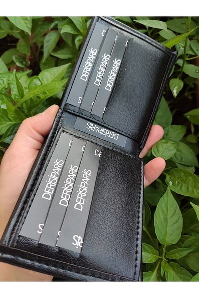 YNS LEATHER Black Color Men's Wallet