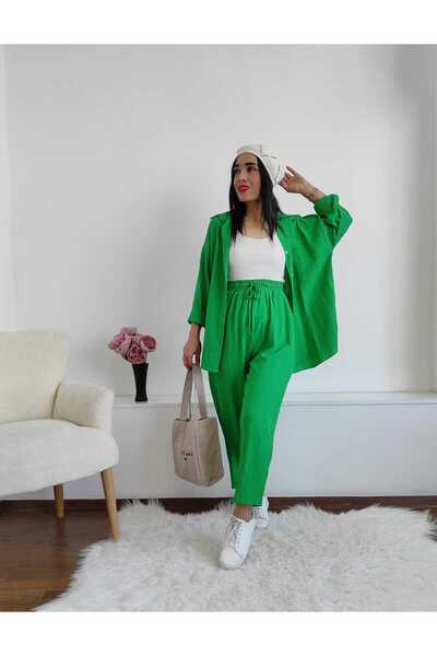 İpli مجموعة شالوار المزدوجة