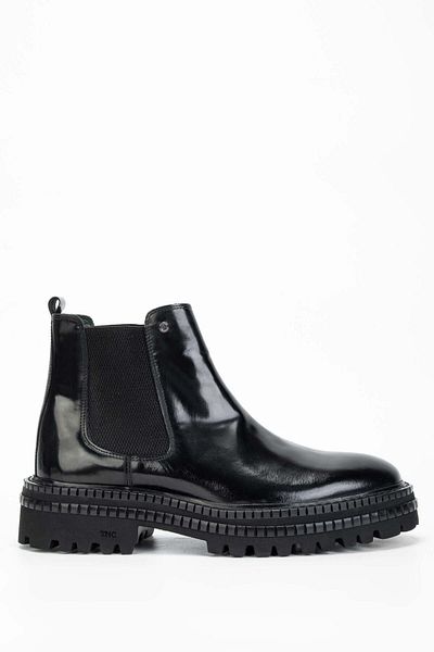 Tamer Tanca Men's Genuine Leather Black Opening Casual Boots