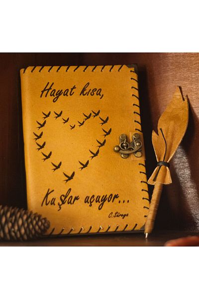 zarif atölye leather notebook as a gift for lovers