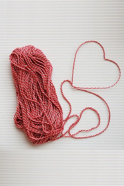KOALA COMPANY 2 PCS 25 METERS Tarp Thread / Red White Gift Packing Thread / Two-Color Package Thread