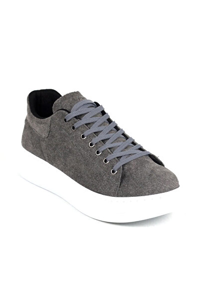 Rainon Store Gray Suede High Sole Men's Sneakers