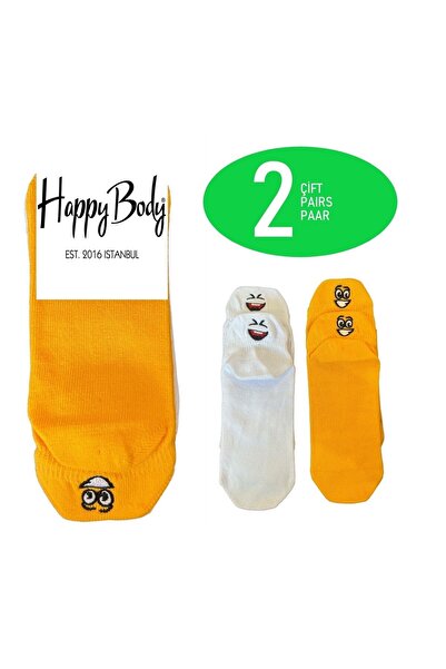 Happy Body حذاء رجالي عضوي قصير مكون من قطعتين مع تطريز إيموجي مطاطي غير قابل...