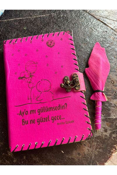 zarif atölye attila ilhan detailed gift leather notebook