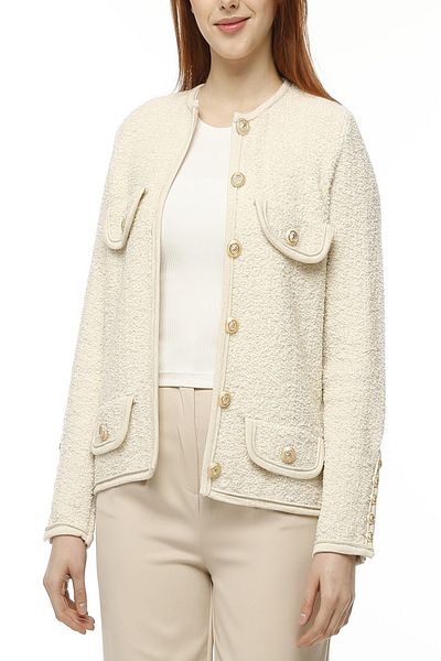 trikobis Gold Button Detailed Cardigan