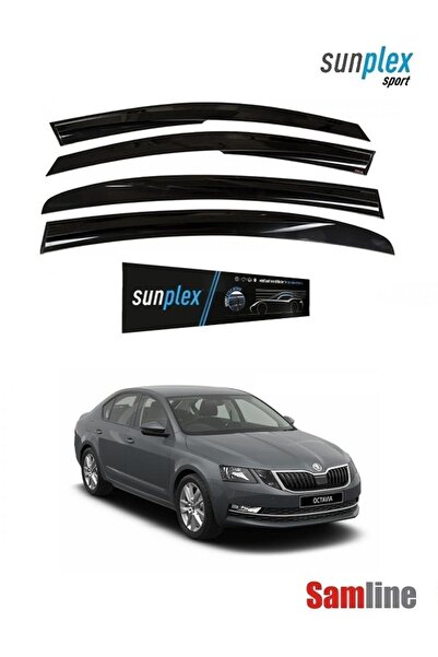 SUNPLEX Skoda Octavıa 2017 Model Facelift Cam Rüzgarlığı Lü Set