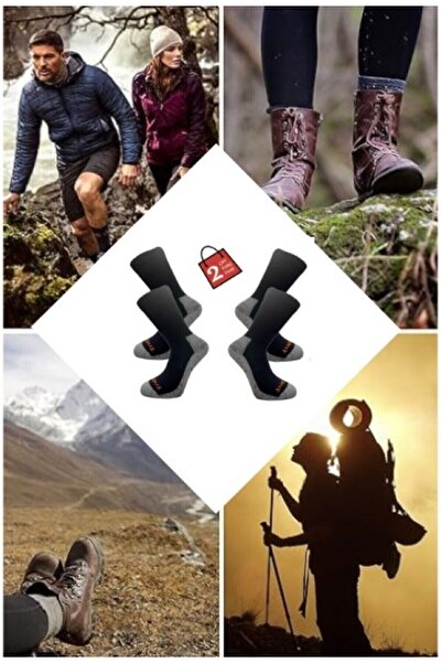 Happy Body Thermal Men's 2-Piece Socket Towel Trekking Socks Washable Fabric