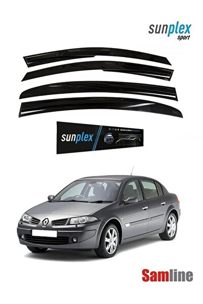 SUNPLEX Renault Megane 2 (2004-2008) Uyumlu Model Cam Rüzğarlığı Ön Arka 4lü