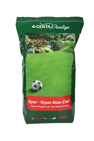 Genta Prestige Spor Alan Çim Tohumu 10 Kg - Genta Prestige İlk Tesis Çim Gübresi 10 Kg - 400 m2 alan