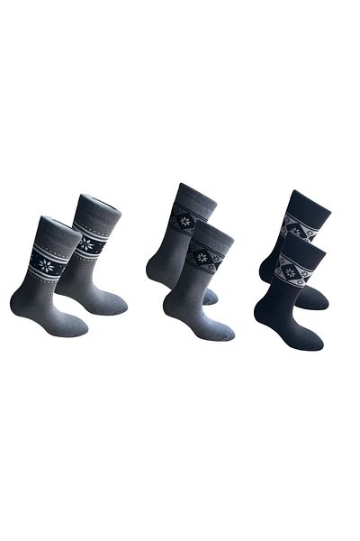 Happy Body Acrylic Wool Unisex 3-Piece Socket Patterned Thermal All Towel Winter Seamless Nose Finish