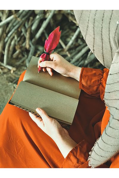 zarif atölye Gift leather notebook with liverpare detail
