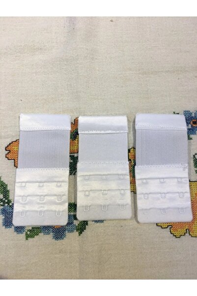 m mlinda Γυναικείο λευκό χρώμα 3 τεμαχίων με 3 γάντζους ελαστικό κούμπωμα επέ...