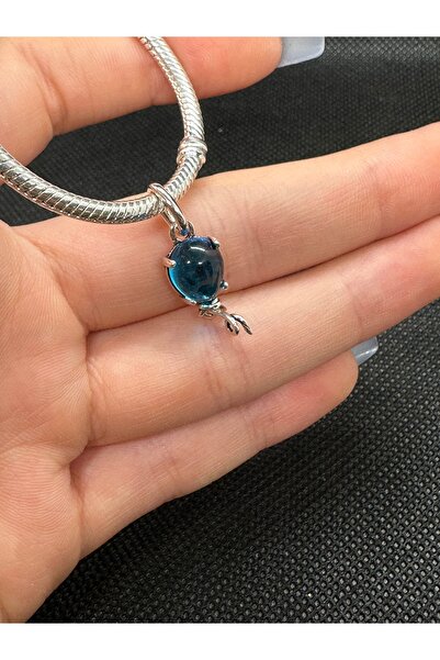 Alessa Beauty Mavi Murano Cam Balon Sallantılı Charm