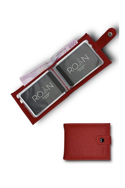 Roan Natural Pattern Leather Men's Wallet Card Holder