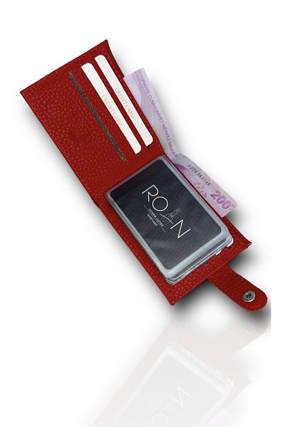 Roan Natural Pattern Leather Men's Wallet Card Holder