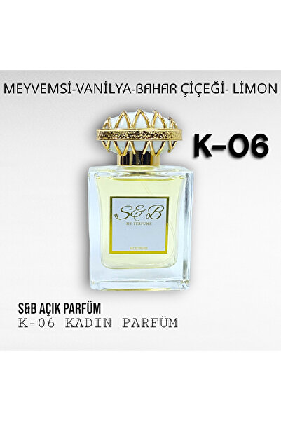 S&B COSMETİC Sb Açık Parfüm K-06 (MUADİL: CHANL CHANCE) Kadın Parfüm 50ml (Lİ...