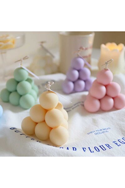 HOBİ YAP ÜÇGEN PİRAMİT BUBBLE SİLİKON MUM KALIBI