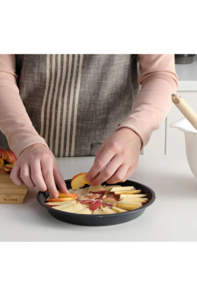 IKEA Yuvarlak Tart Kabı Çap: 22 Cm İkea Kek Kalıbı Gri Renk Yükseklik: 3 Cm