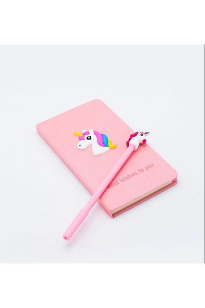 BLA GROUP Cute Notebook Unicorn Cute Glossy Figured Notebook Diary Notebook Unlined