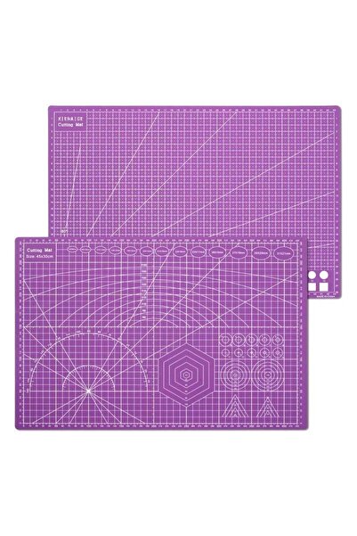 gebzeli A3 Kesim Matı Kesim Altlığı Mor Renkli A3 45x30cm Ebatında Çift Taraflı Kalınlık 3mm