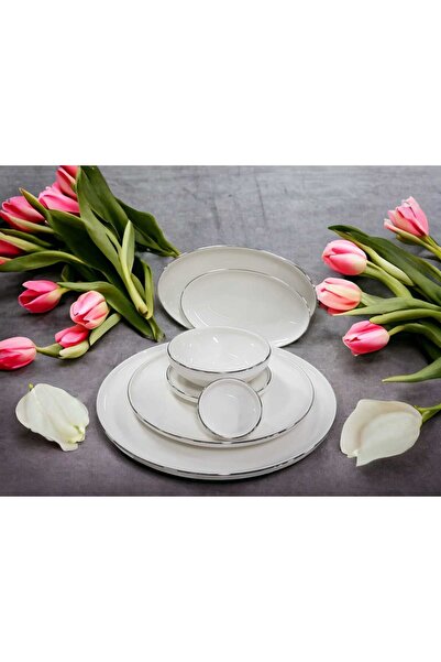 Aryıldız ARYILDIZ ARIA BREAKFAST SET PLATINUM 35 PIECES