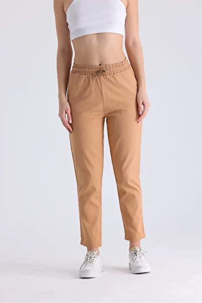 kabancım Women's Gabardine Carrot Trousers