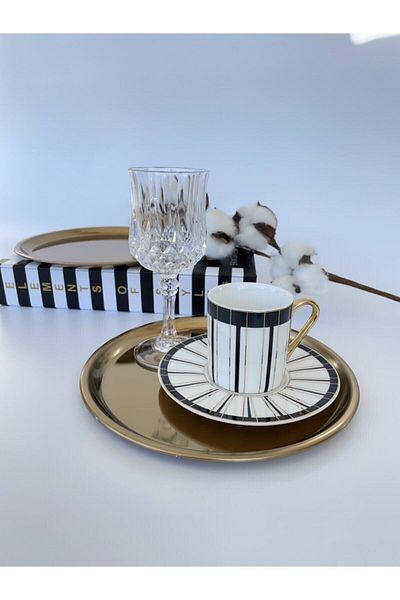 Lejon Home Gold Round Serving Tray