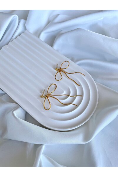 TREND Miyamila Özel Koleksiyonu Altın Kaplama Yaratıcı Modern Fiyonk Küpe