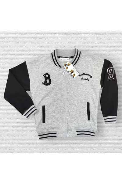 İvven's Kids Original Bomber College Jacket Embroidered Zippered Three Thread