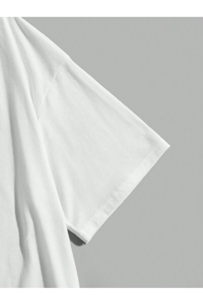 Jose Clothing Μπλουζάκι με λευκή στάμπα Unisex από οργανικό βαμβάκι Oversize