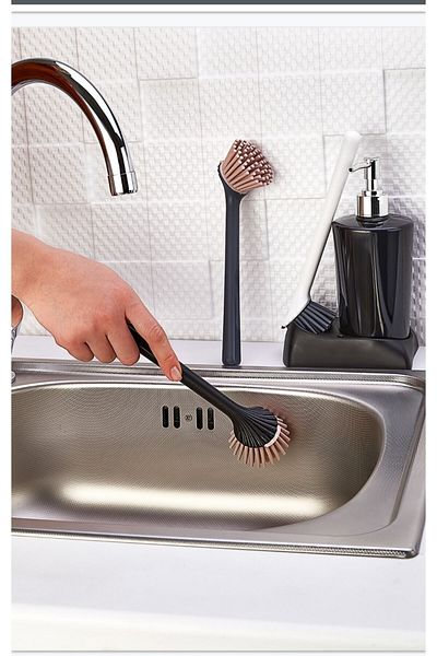 Alışverişhanem Silicone Dish Sink Miscellaneous Cleaning Brush