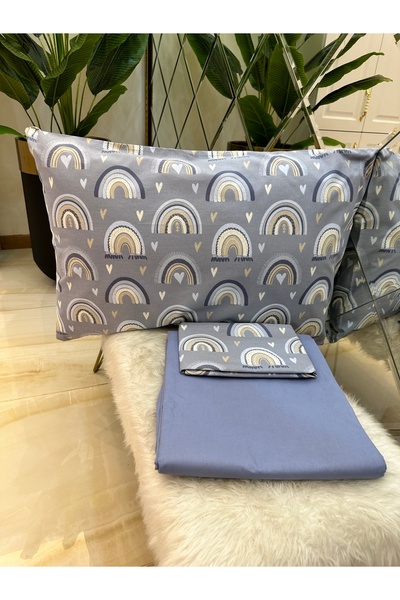 micoton МІКОТОН 100% БАВОВНА ОДНОМІСНИЙ НАБІР ПРОСТИРАДЛА І НАВОЛОЧКИ БЕЗ ГУМКИ